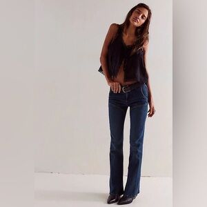 Free People We The Free Jeans Womens 30 Ashland Mid Rise Flare New